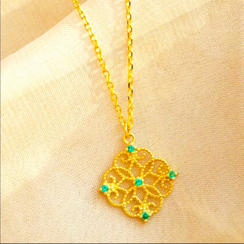 Gold Plated Sterling Silver S925 Dainty Necklace